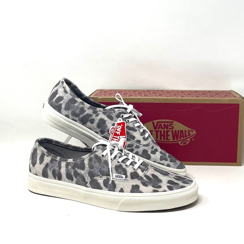 Vans Authentic Leopard Casual Low Top Shoes Women's Size Suede VN0A5HZS9FS Desc - Picture 9 of 11